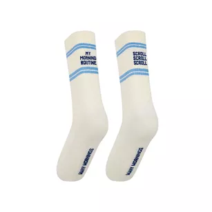 MANY MORNINGS - Scroll Routine - kolorowe skarpetki sportowe