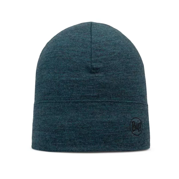 BUFF Midweight Merino Beanie - melange tourmaline - sportowa czapka zimowa merynosowa