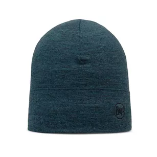 BUFF Midweight Merino Beanie - melange tourmaline - sportowa czapka zimowa merynosowa