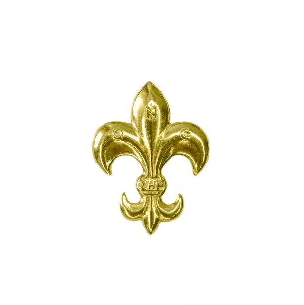 Lilijka harcerska ZHP złota na zatrzask