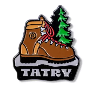 Pin metalowy turystyczny - But Trekkingowy TATRY - PINSTORY
