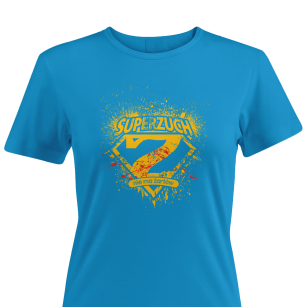 Koszulka t-shirt Super Zuch - niebieska damska