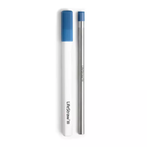 LIFESTRAW Sip – stalowa słomka filtrująca wodę - Stormy Blue