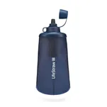 LIFESTRAW Peak Flex Bottle 650 ml - mountain blue - składana butelka na wodę z filtrem