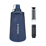 LIFESTRAW Peak Flex Bottle 650 ml - mountain blue - składana butelka na wodę z filtrem