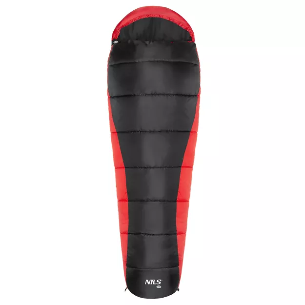 NILS NC2012 - śpiwór trzysezonowy - czarno-czerwony