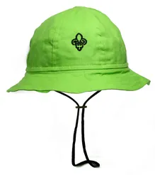 Jasnozielony kapelusz zuchowy z logo ZHP