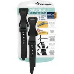 SEA TO SUMMIT Stretch-Loc 18 Black - pasy mocujące troki 12 mm x 450 mm - czarne