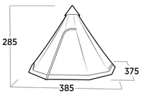 EASY CAMP Rands Tipi - duży namiot turystyczny (do 8 osób) - 7