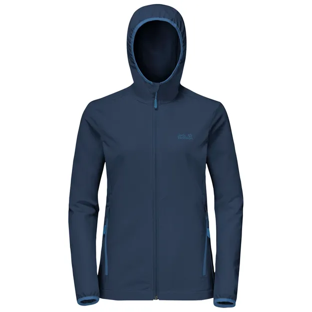 Softshell damski Jack Wolfskin Turbulence Jacket Women, kolor: dark indigo