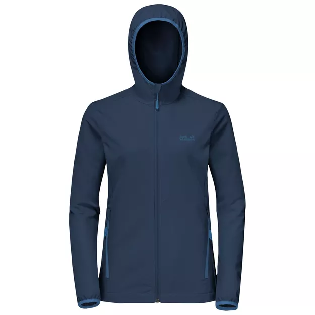 Softshell damski Jack Wolfskin Turbulence Jacket Women, kolor: dark indigo