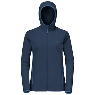 JACK WOLFSKIN Turbulence Jacket Women Dark Indigo - Softshell damski 