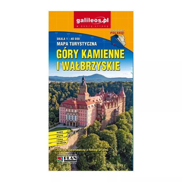 GALILEOS Mapa turystyczna - Góry Kamienne i Wałbrzyskie - laminowana