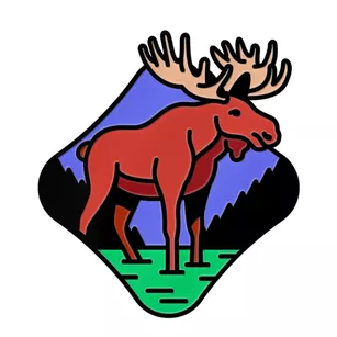 Pin metalowy turystyczny ŁOŚ - PINSTORY