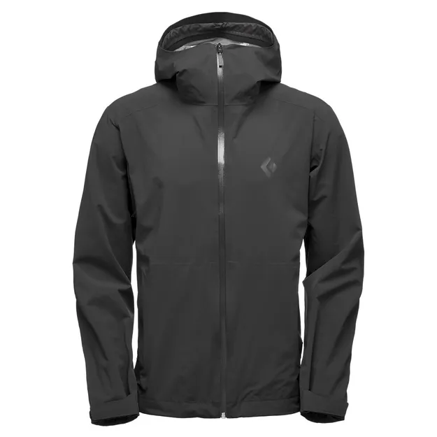 BLACK DIAMOND Stormline Stretch Rain Shell - Men's - Black - męska kurtka przeciwdeszczowa