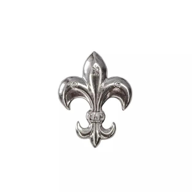 Lilijka harcerska ZHP srebrna na zatrzask