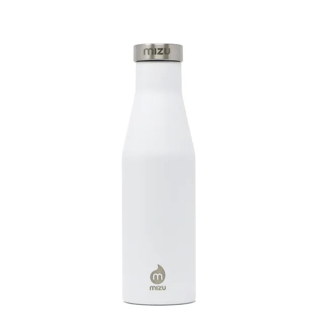 MIZU S4 - 415 ml - butelka termiczna ze stali nierdzewnej - biała