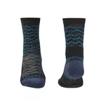 BRIDGEDALE Hike Lightweight - Trail Light - Merino Performance - 3/4 - Dark grey / Blue M - męskie skarpety trekkingowe - 2