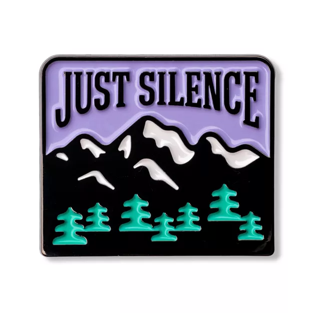 Pin metalowy - Just Silence - PINSTORY