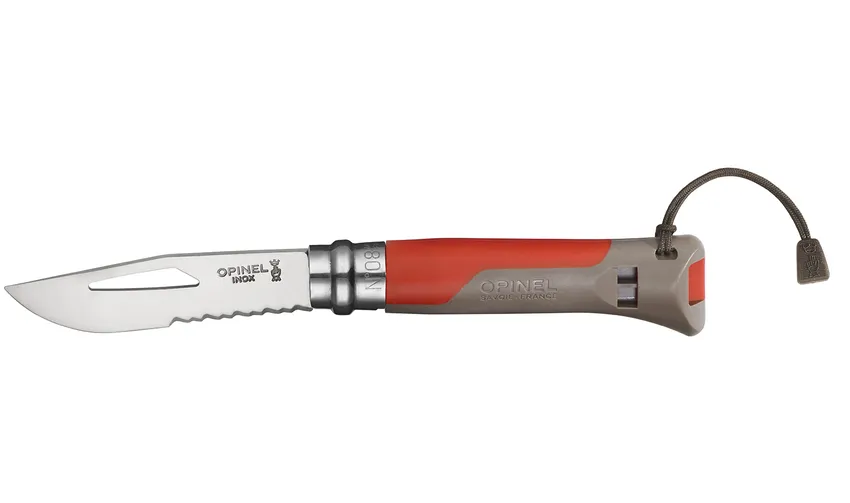 Nóż składany Opinel Outdoor N°08 earth-red czerwony