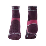 BRIDGEDALE Trail Run Lightweight T2 Merino Sport - 3/4 Crew - Damson - damskie skarpety biegowe
