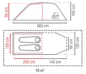 COLEMAN Cortes 2 - 2-osobowy namiot turystyczny 