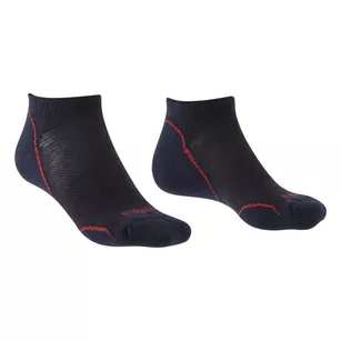 BRIDGEDALE Hike Ultra Light T2 Merino Performance Low - Navy / Red - skarpety trekkingowe