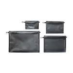 TATONKA Zip Pouch Set IV - black - zestaw saszetek / organizery podróżne 4 szt. - 2