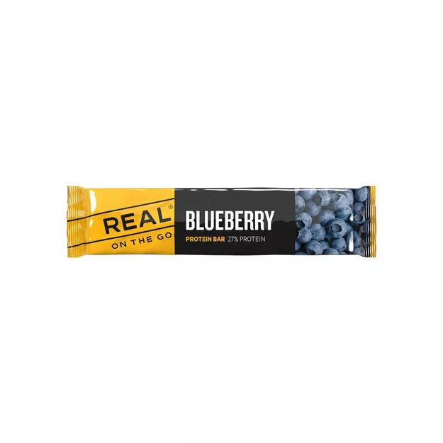 REAL On The Go Baton proteinowy o smaku jagodowym - 40 g