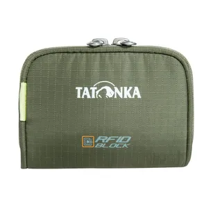 TATONKA Plain Wallet RFID B - olive - prosty portfel na zamek