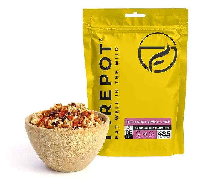 FIREPOT Chilli sin Carne z ryżem 135g  - żywność liofilizowana - danie wegańskie