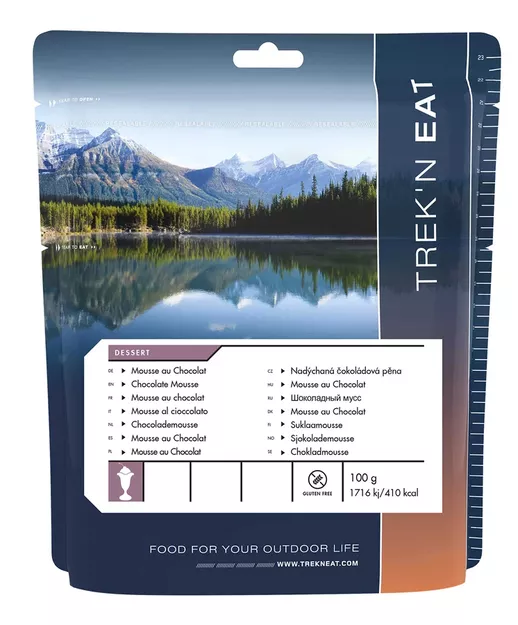 TREK'N EAT Deser Czekoladowy Mus 100 g (200 g) - Żywność Liofilizowana