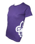 Koszulka z logo ZHP na boku - damska - fioletowa