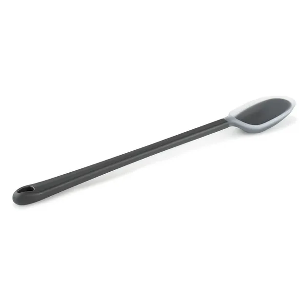 GSI Essential Spoon Long Grey - lekka długa łyżka wykończona sylikonem