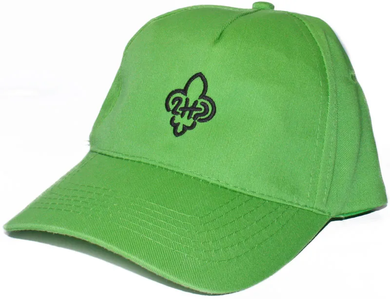 Zielona czapka z daszkiem z logo ZHP
