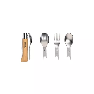 OPINEL Nomad  Picnic + Opinel 08 - zestaw sztućców do noża opinel + Opinel 08