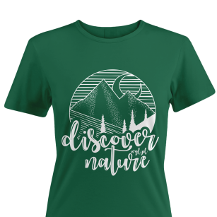 Koszulka Discover damska - seria Nature