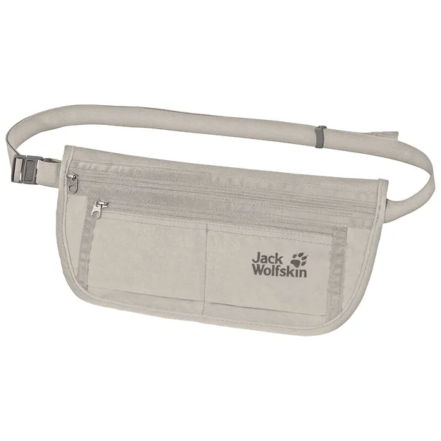 JACK WOLFSKIN Document Belt De Luxe dusty grey - Saszetka na pas pod ubranie