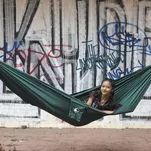 TICKET TO THE MOON Compact - Dark Green - klasyczny hamak turystyczny - 5