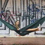 TICKET TO THE MOON Compact - Dark Green - klasyczny hamak turystyczny - 3