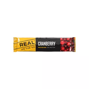 REAL On The Go Baton proteinowy o smaku żurawinowym - 40 g