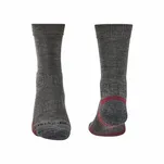 BRIDGEDALE Hike Lightweight Trail - Merino Performance Boot - Grey - Skarpety męskie trekkingowe 