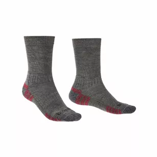 BRIDGEDALE Hike Lightweight Trail - Merino Performance Boot - Grey - Skarpety męskie trekkingowe