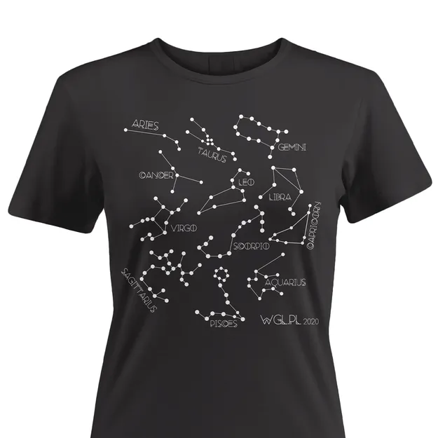 Koszulka Konstelacje Zodiakalne damska - seria Nature