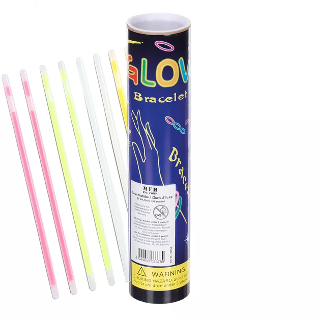 MFH Światło chemiczne - Glow Stick - 65 sztuk