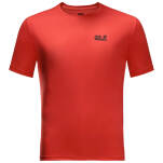 Koszulka techniczna Jack Wolfskin Tech T kolor: lava red 