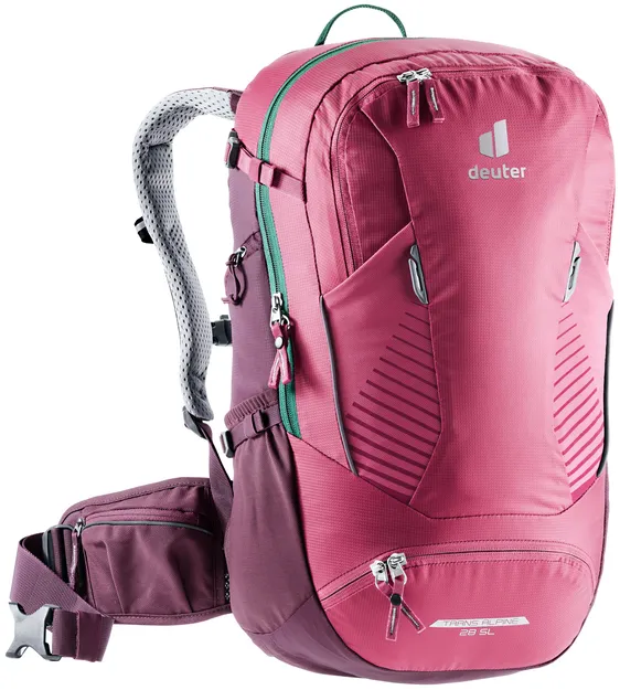 DEUTER Trans Alpine 28 SL ruby-blackberry - damski plecak turystyczno-rowerowy 