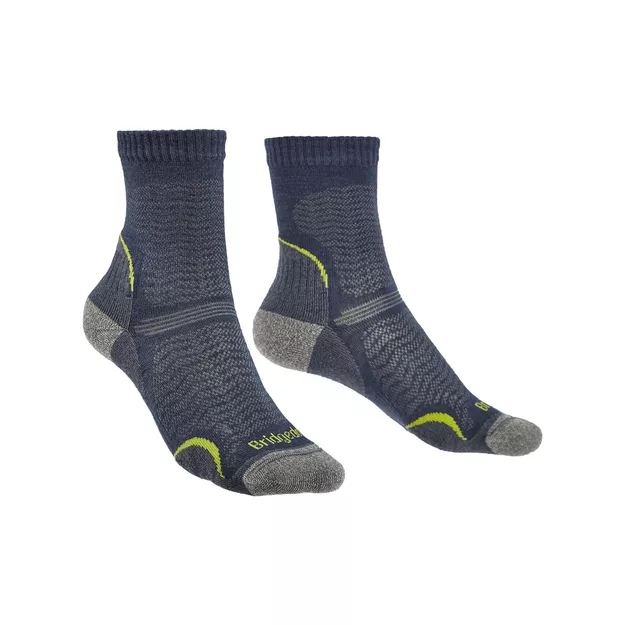BRIDGEDALE Ultra Light T2 Merino Performance 3/4 Crew - Denim - damskie skarpetki z wełny merino za kostkę