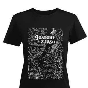 Damska koszulka "Jestem z lasu" - t-shirt dla harcerek i turystek