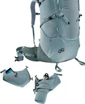 DEUTER Aircontact Core 55+10 SL - shale-ivy - damski plecak trekkingowy